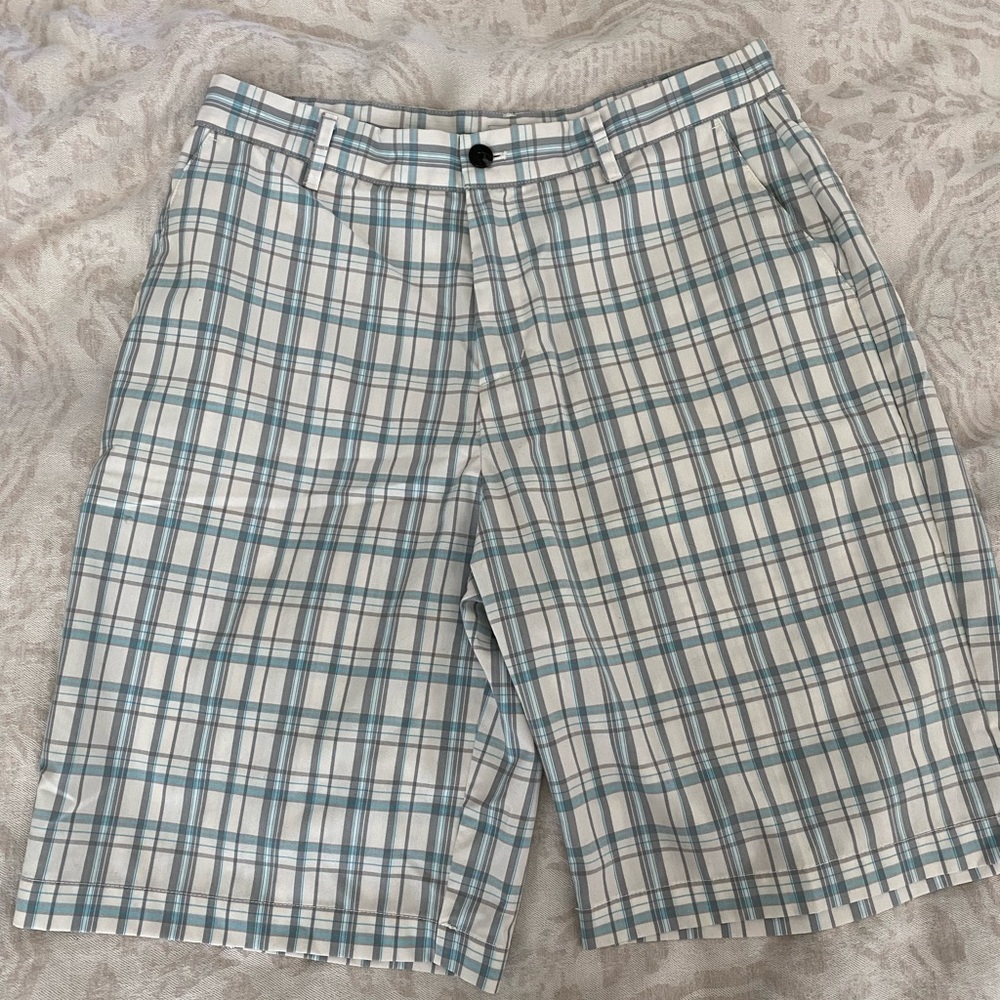 Checkered print shorts